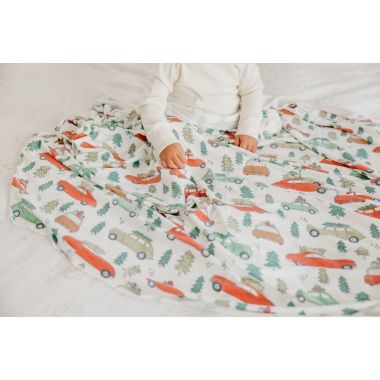 Copper Pearl&reg; Griswold Knit Swaddle Blanket in Red. View a larger version of this product image.