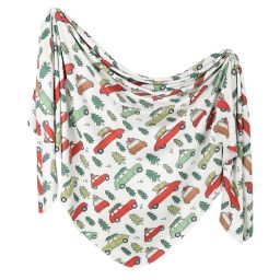 Copper Pearl® Griswold Knit Swaddle Blanket in Red