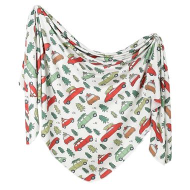 Copper Pearl&reg; Griswold Knit Swaddle Blanket in Red. View a larger version of this product image.