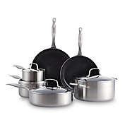 GreenPan&trade; Tri-Clad Nonstick Stainless Steel 10-Piece Cookware Set