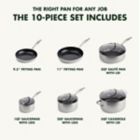 Alternate image 4 for GreenPan&trade; Tri-Clad Nonstick Stainless Steel 10-Piece Cookware Set