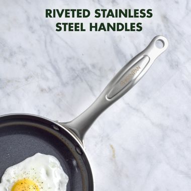 GreenPan&trade; Tri-Clad Nonstick Stainless Steel 10-Piece Cookware Set. View a larger version of this product image.