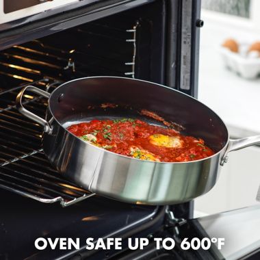 GreenPan&trade; Tri-Clad Nonstick Stainless Steel 10-Piece Cookware Set. View a larger version of this product image.