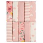 Alternate image 0 for Gerber&reg; 10-Pack Little Animals Terry Cotton Washcloths in Pink