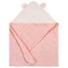 Alternate image 1 for Gerber&reg; 2-Piece Bear Hooded Towel and Washcloth Mitt Set in Pink