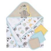 Gerber&reg; 4-Piece Bear Hooded Towel and Washcloths Set