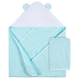 Gerber® 2-Piece Bear Hooded Towel and Washcloth Mitt Set