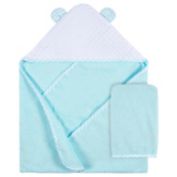 Gerber&reg; 2-Piece Bear Hooded Towel and Washcloth Mitt Set