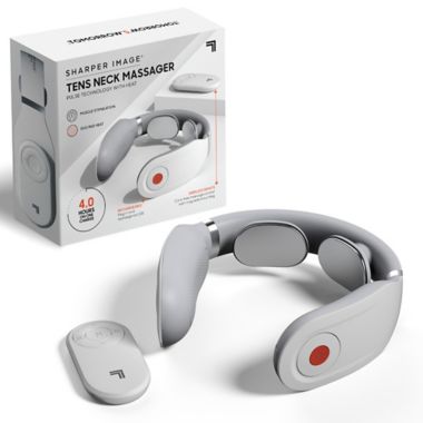 Sharper Image&reg; Neck Tens Massager with Pulse Technology and Heat in White. View a larger version of this product image.