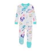 Burt&#39;s Bees Baby Tie Dye Galaxy Organic Cotton Sleeper in Aruba Blue