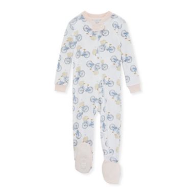 Burt's Bees Baby&reg; Size 12M Country Rider Organic Cotton Footed Pajamas in Cloud. View a larger version of this product image.