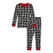 Burt's Bees Baby&reg; 2-Piece Hugs &amp; Kisses Organic Cotton Pajama Set in Onyx