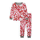 Alternate image 0 for Burt&#39;s Bees Baby&reg; Size 3T 2-Piece I Love You Valentine&#39;s Day Pajama Set in Rose