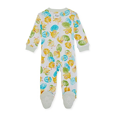 Burt&#39;s Bees Baby&reg; Size 0-3M Lil Hatchlings Sleep &amp; Play Footed Pajamas in Honeydew. View a larger version of this product image.