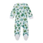 Alternate image 1 for Burt's Bees Baby&reg; Newborn Cutest Clover Sleep &amp; Play Footed Pajamas in Emerald