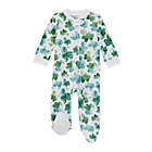 Alternate image 0 for Burt&#39;s Bees Baby&reg; Size 0-3M Cutest Clover Sleep &amp; Play Footed Pajamas in Emerald