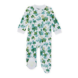 Burt's Bees Baby® Size 3-6M Cutest Clover Sleep & Play Footed Pajamas in Emerald
