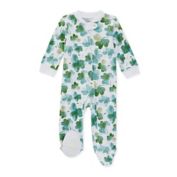 Burt's Bees Baby&reg; Cutest Clover Sleep &amp; Play Footed Pajamas in Emerald