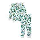 Alternate image 1 for Burt&#39;s Bees Baby&reg; Size 3T 2-Piece Cutest Clover St. Patrick&#39;s Day Pajama Set in Emerald