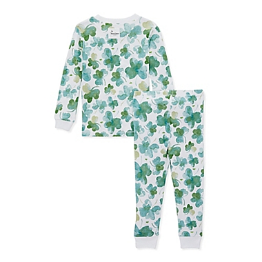 Burt&#39;s Bees Baby&reg; Size 3T 2-Piece Cutest Clover St. Patrick&#39;s Day Pajama Set in Emerald. View a larger version of this product image.