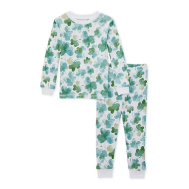 Burt's Bees Baby&reg; Size 18M 2-Piece Cutest Clover St. Patrick's Day Pajama Set in Emerald. View a larger version of this product image.