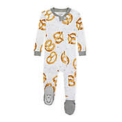 Burt&#39;s Bees Baby&reg; Size 12M Giant Pretzel Organic Cotton Footed Pajama in Cloud