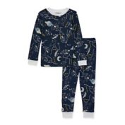 Burt's Bees Baby&reg; 2-Piece Planetarium Organic Cotton Pajamas Set in Navy