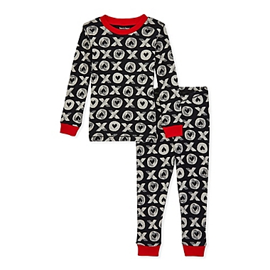 Burt&#39;s Bees Baby&reg; Size 3T 2-Piece Hugs &amp; Kisses Organic Cotton Pajama Set. View a larger version of this product image.