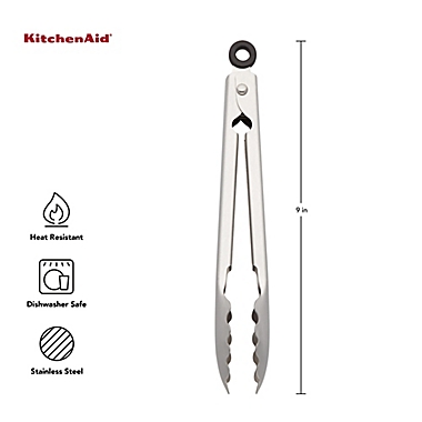 KitchenAid&reg; Gourmet Stainless Steel Serving Tongs. View a larger version of this product image.
