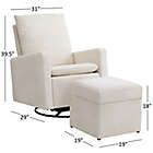 Alternate image 4 for Everlee Glider w/ Ottoman by M Design Village Curated for ever &amp; ever&trade; in Cream