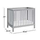 Alternate image 9 for 4-in-1 Mini Crib w/ Mattress by M Design Village Curated for mighty goods&trade; in Grey