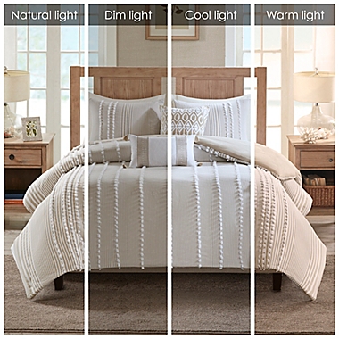 Harbor House&reg; Anslee 3-Piece Reversible King Duvet Cover Set in Taupe. View a larger version of this product image.