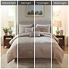 Alternate image 11 for Madison Park&reg; Carina 7-Piece Jacquard Queen Comforter Set in Taupe