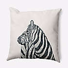 Alternate image 2 for E by Design La Cebra Animal Print Square Throw Pillow in Ivory