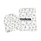 Alternate image 0 for Bellabu Bear Cookie Swaddle and Beanie Set in White