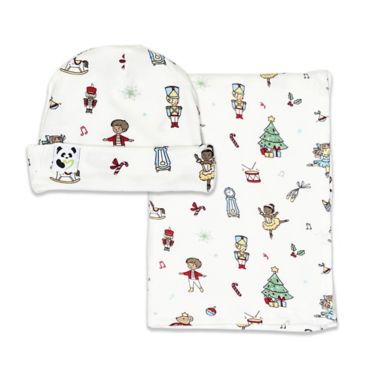 Bellabu Bear Nutcracker Swaddle and Beanie Set. View a larger version of this product image.