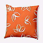 Alternate image 2 for E by Design! Eva Floral Frolic Square Throw Pillow in Orange
