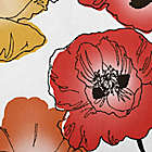 Alternate image 2 for Poppies Floral Print Square Throw Pillow in Orange