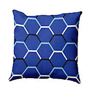E by Design Cool Shades Geometric Square Pillow in Blue