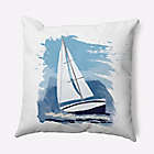 Alternate image 0 for E by Design Sailing the Sea Geometric Throw Pillow in Blue