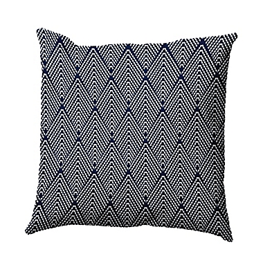 E by Design Lifeflor Square Throw Pillow in Navy Blue. View a larger version of this product image.