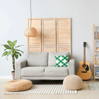 E by Design Mod Circles Square Throw Pillow. View a larger version of this product image.