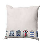 Alternate image 0 for E by Design Beach Huts Square Throw Pillow in Ivory