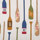 Alternate image 2 for E by Design Oar Numbers Square Throw Pillow