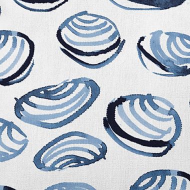E by Design Clams Geometric Print Square Throw Pillow. View a larger version of this product image.