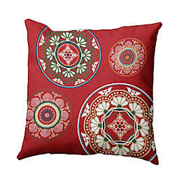 E by Design Medallions Square Throw Pillow