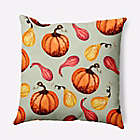 Alternate image 2 for E by Design Gourds Galore Square Throw Pillow in Light Green