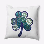 Sham-Tangle Square Throw Pillow in Blue