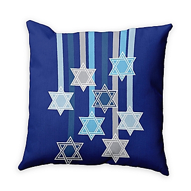 E by Design Shooting Stars Geometric Throw Pillow in Royal Blue. View a larger version of this product image.