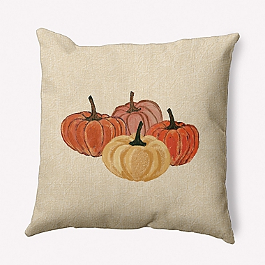 Paper Mache Pumpkins Geometric Throw Pillow in Yellow. View a larger version of this product image.